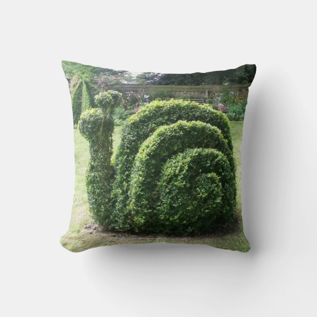 Coussin Escargot topiaire pour le jardinier sérieux (Recto)
