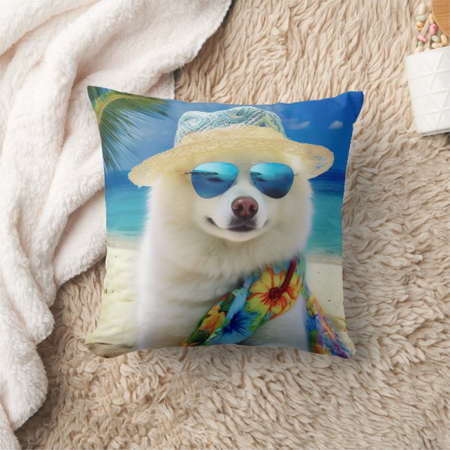 Coussin Eskimo américain sur la plage,cadeau d'été pour am (Couverture)