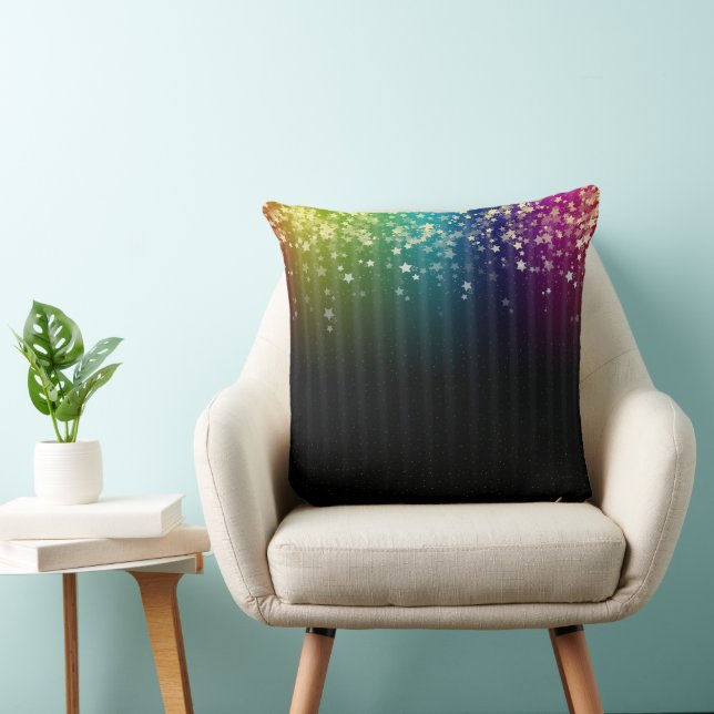 Coussin Espace coloré Rainbow Stars (Chaise)