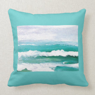 Coussin espiègle 4e de décor de plage de ressacs