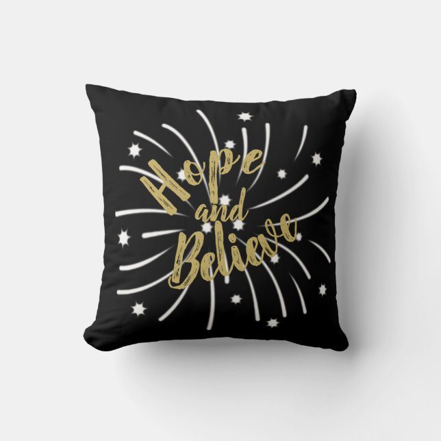 Coussin Espoir et croire (Recto)