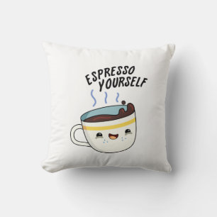 Coussin Espresso Yourself amusant jeu de café