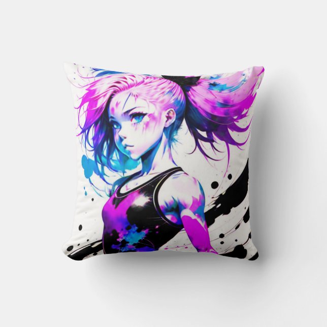Coussin Esprit abstrait de gymnastique du gymnaste (Recto)