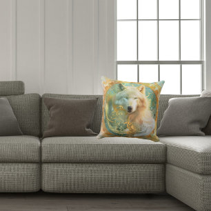 Coussin Esprit de loup blanc