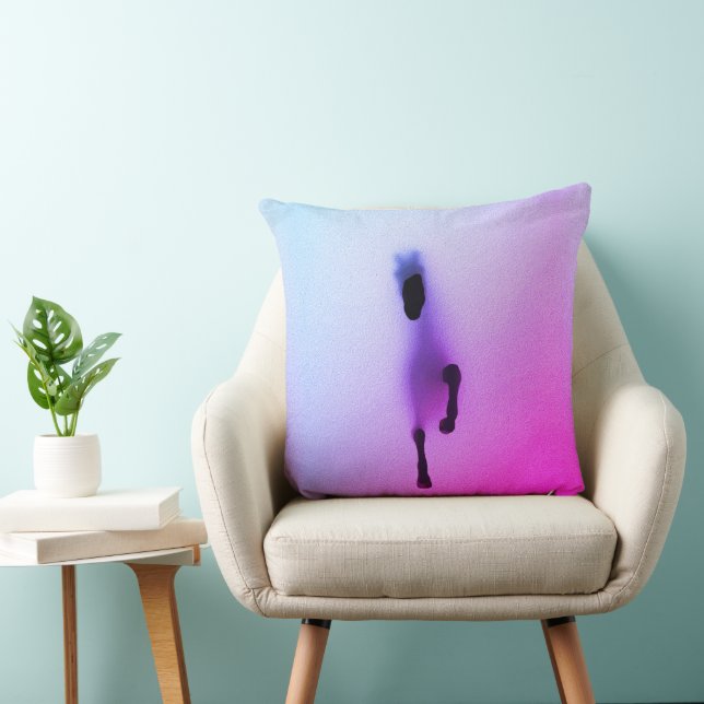 Coussin Esprit du Cheval – Art Mural Abstrait (Chaise)