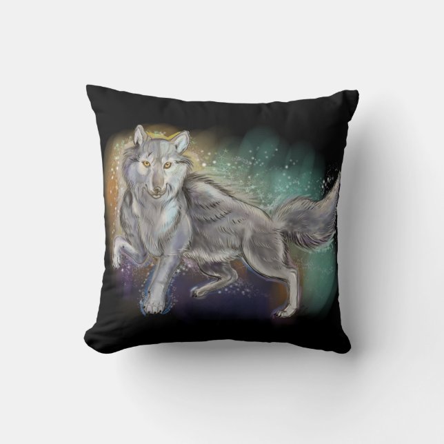 Coussin Esprit du Loup (Recto)