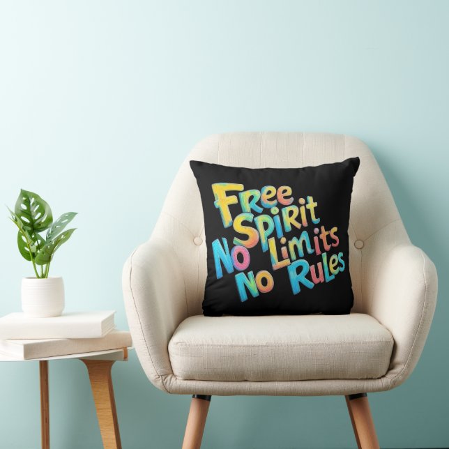 Coussin Esprit libre coloré (Chaise)