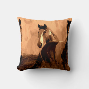Coussin Esprits de chevaux - Chevaux sauvages