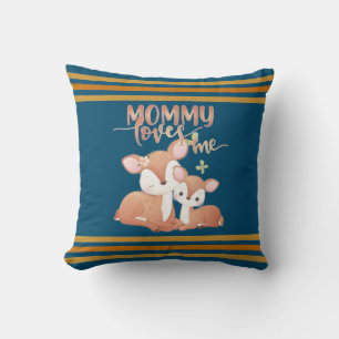 Coussin Est-ce que le cerf et la famille maman m'aime ?