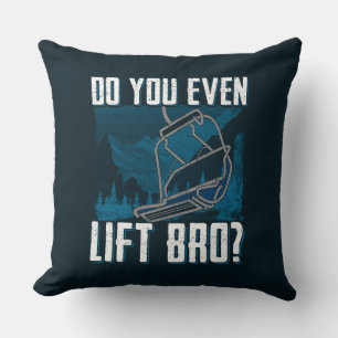 Coussin Est-Ce Que Vous Même Soulevez Bro Ski Novelty Gag