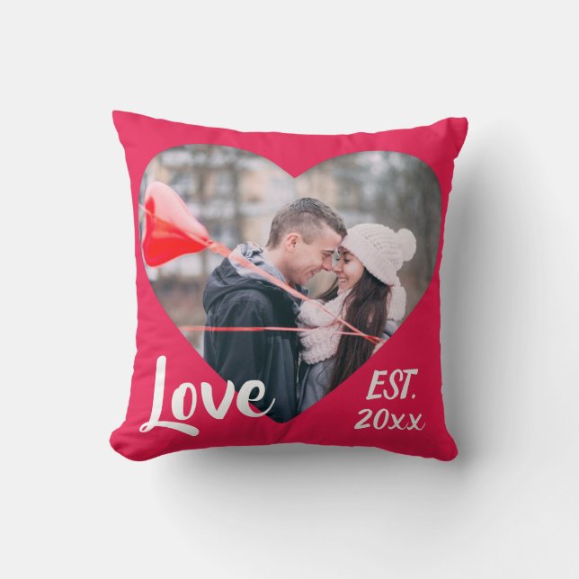Coussin Est d'amour. Carreau de personnaliser (Recto)