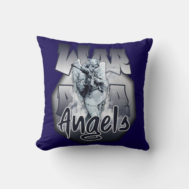Coussin Estampa Anjo - Warrior Angels - Almofada (Recto)