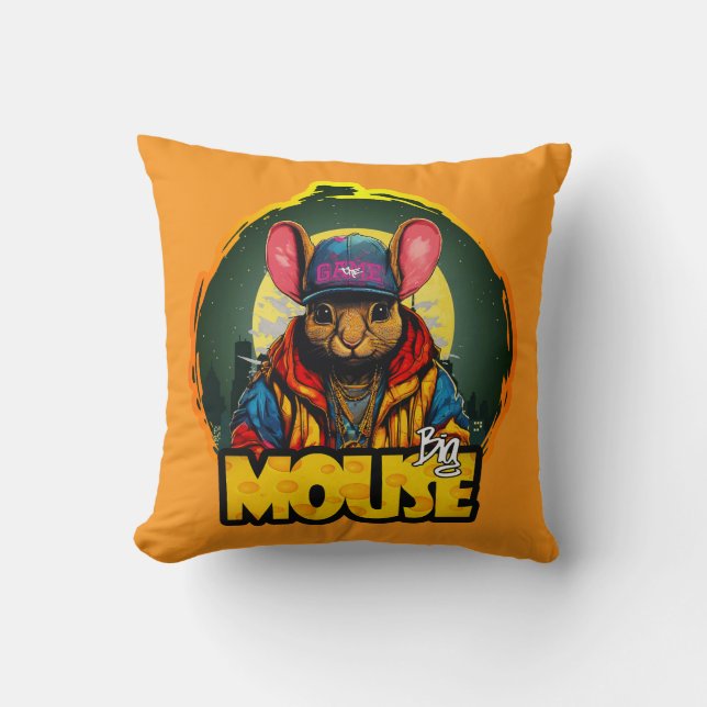 Coussin Estampa Hip Hop - Big mouse - Almofada (Recto)