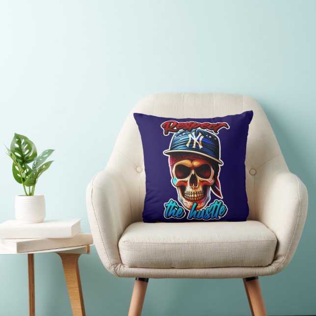 Coussin Estampa Hip Hop - Respect the Hustle - Almofada (Chaise)