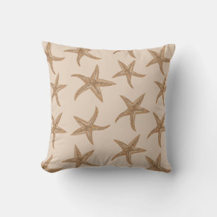 Coussin Estarfish de sable sur de nouveaux ivoire
