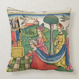 Coussin Esther 2 15-18, Esther est choisie pour être reine