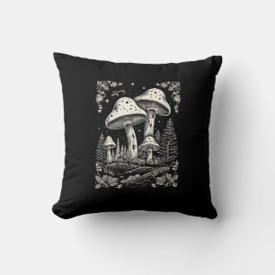 Coussin Esthétique Cottagecore Champignon Goblincore Mycol