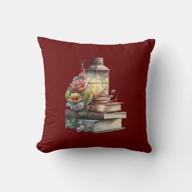 Coussin Esthétique du livre antique (Recto)