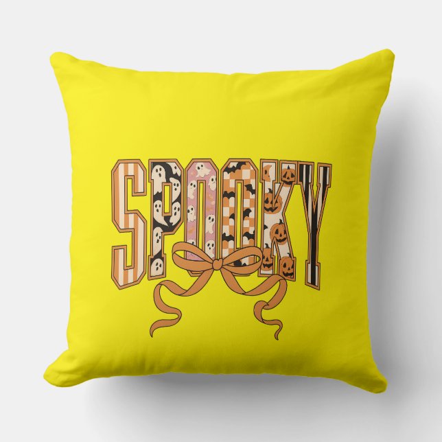 Coussin esthétique halloween coquette effrayante-66166 (Recto)
