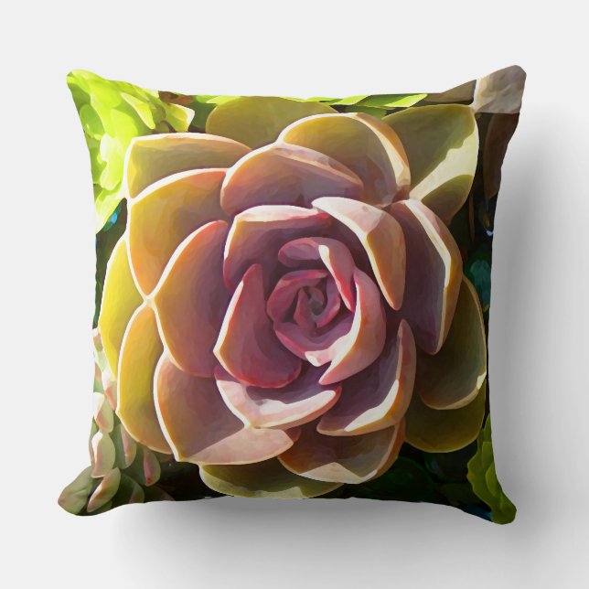 Coussin Étang succulent (Recto)