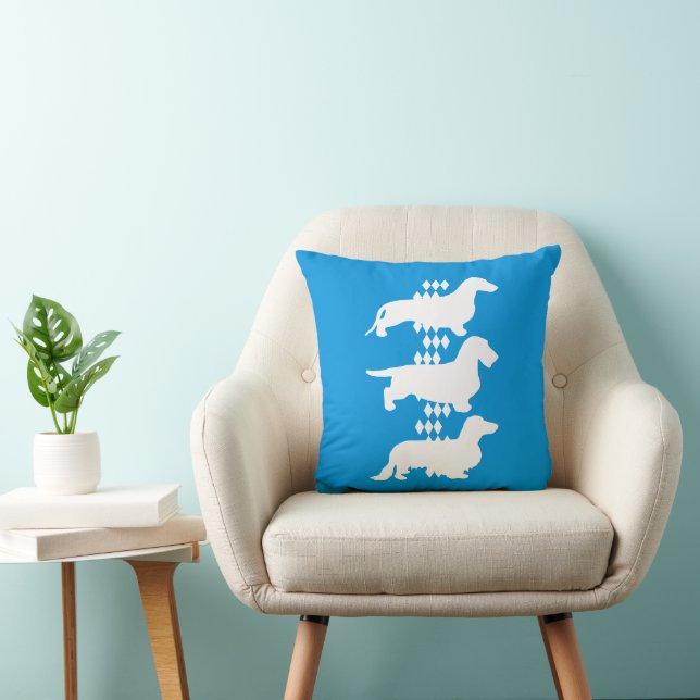 Coussin État de Bavière - 3 Dachshunds allemands différent (Chaise)