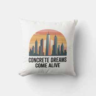 Coussin État d'esprit de Manhattan New York