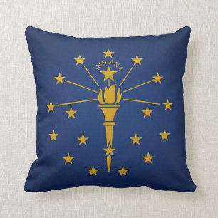 Coussin État frais de drapeau d'Indiana