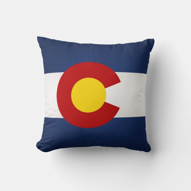 Coussin État frais de drapeau du Colorado (Recto)