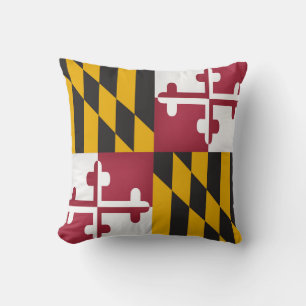 Coussin État frais de drapeau du Maryland
