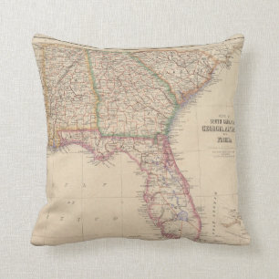 Coussin États de la Caroline du Sud, de la Géorgie, et de