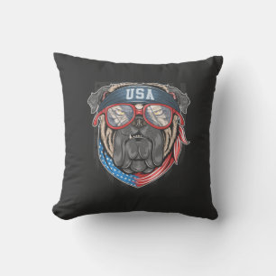 Coussin États-Unis Bulldog