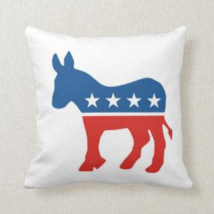 coussin Etats-Unis d'âne de parti démocratique d