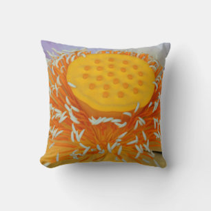 Coussin États-Unis, Géorgie, Savannah, Gros plan d'un lotu