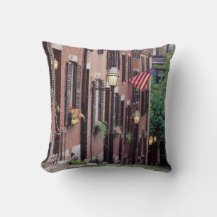 Coussin États-Unis, Massachusetts, Boston, Maisons le long