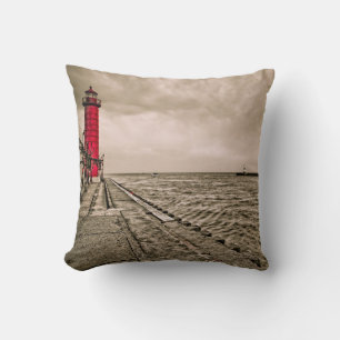 Coussin États-Unis, Michigan, phare de Grand Haven