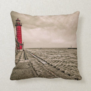 Coussin États-Unis, Michigan, phare de Grand Haven