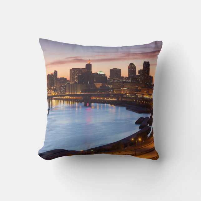 Coussin États-Unis, Minnesota, Minneapolis, Saint-Paul 2 (Recto)