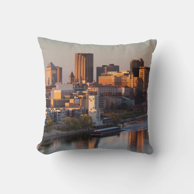 Coussin États-Unis, Minnesota, Minneapolis, Saint-Paul 3 (Recto)