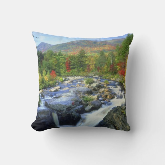 Coussin États-Unis, New York. Une cascade dans l'Adirondac (Recto)