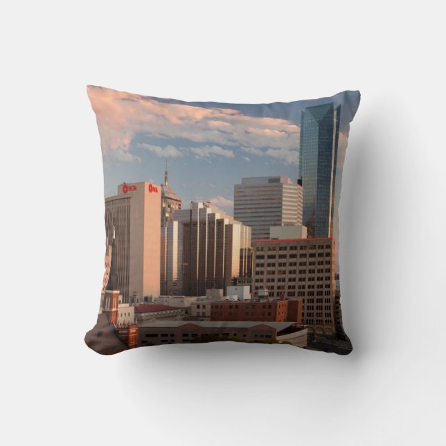 Coussin États-Unis, Oklahoma, Oklahoma City, Ville élevée (Recto)