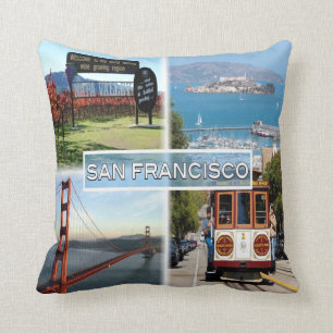 Coussin États-Unis San Francisco - Napa Valley Golden Gate