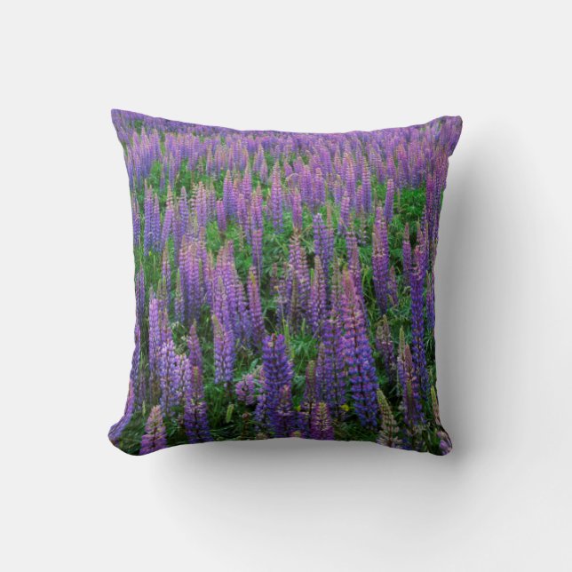 Coussin États-Unis, Washington, comté de Clallam, Lupine (Recto)