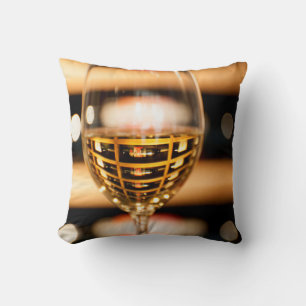 Coussin États-Unis, Washington, Walla Walla. Verre à vin