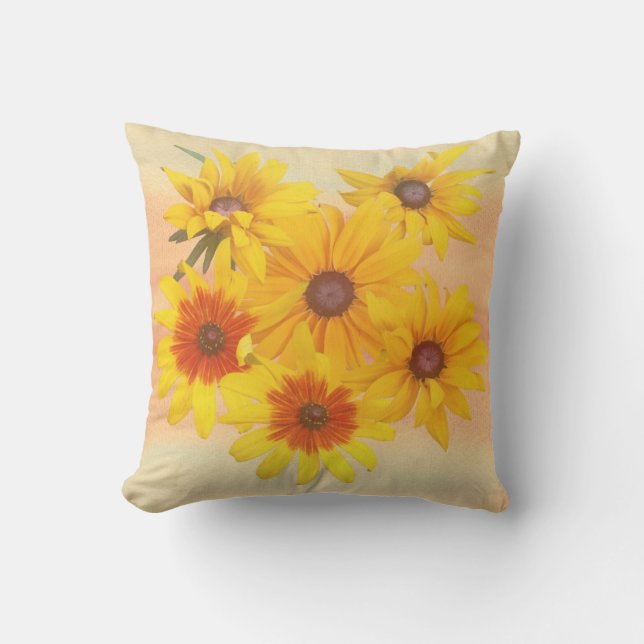 Coussin Été avec tournesol (Recto)