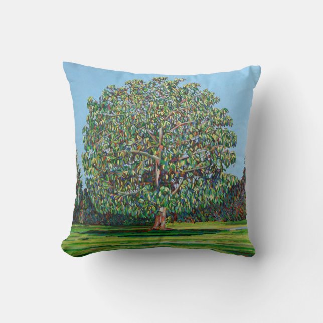 Coussin Été d'arbre d'arc (Recto)