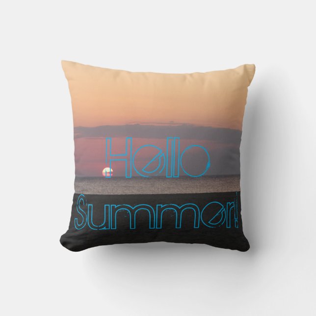 Coussin Été de plage (Recto)