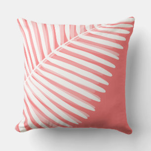Coussin Été feuille tropicale monochromie