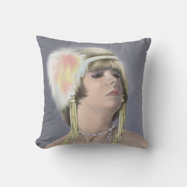 Coussin Été Sirène Portrait Jeu d'oreiller (Recto)