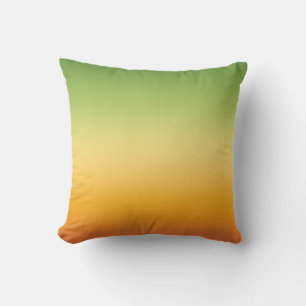 Coussin Été Tropical Dégradé Orange Lemon Lime Ombre