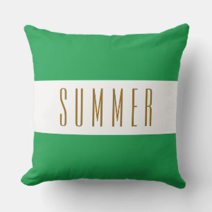 Coussin ÉTÉ Vert Jaune Lumineux Blanc Large Tailles